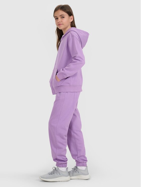 4F 4F Pantaloni da tuta 4FJRAW25TTROF1616-51S Viola Regular Fit