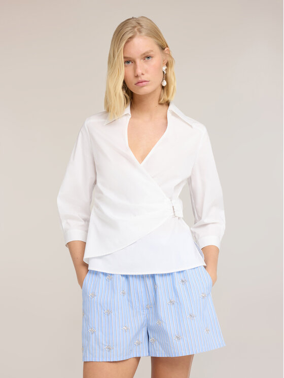 Motivi Motivi Koszula 5042Q100972N0S1 Biały Slim Fit