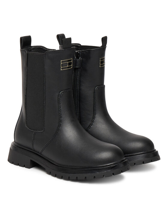 Tommy Hilfiger Tommy Hilfiger Ботильйони T3A5-34016-1355999 S Чорний