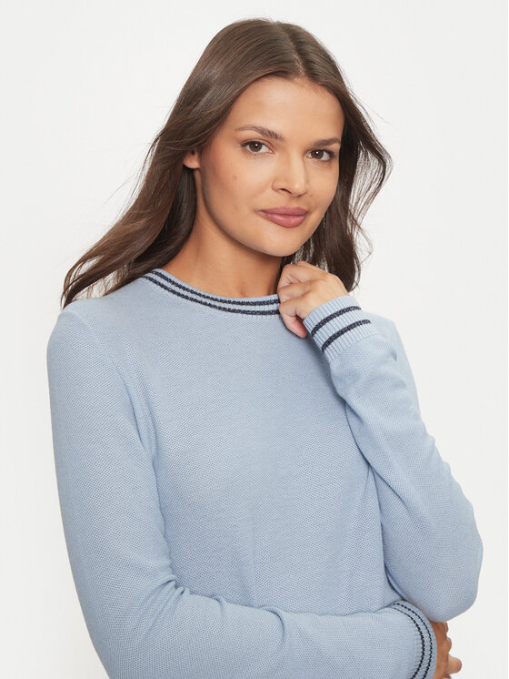 United Colors Of Benetton United Colors Of Benetton Megztinis 1SMYE10B8 Mėlyna Regular Fit