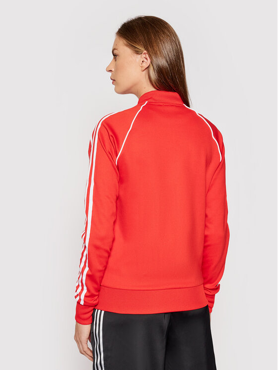 adidas Bluza Primeblue Sst Track H18189 Czerwony Regular Fit • Modivo.pl