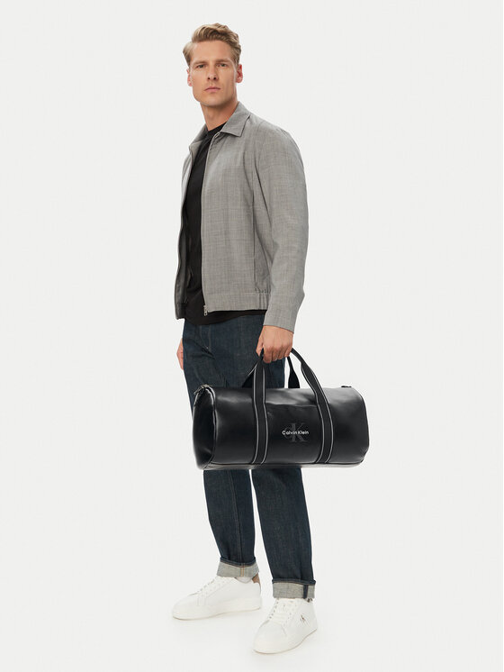 Calvin Klein Сак Bold Logo Webbing Weekender LV04D3461G Черен