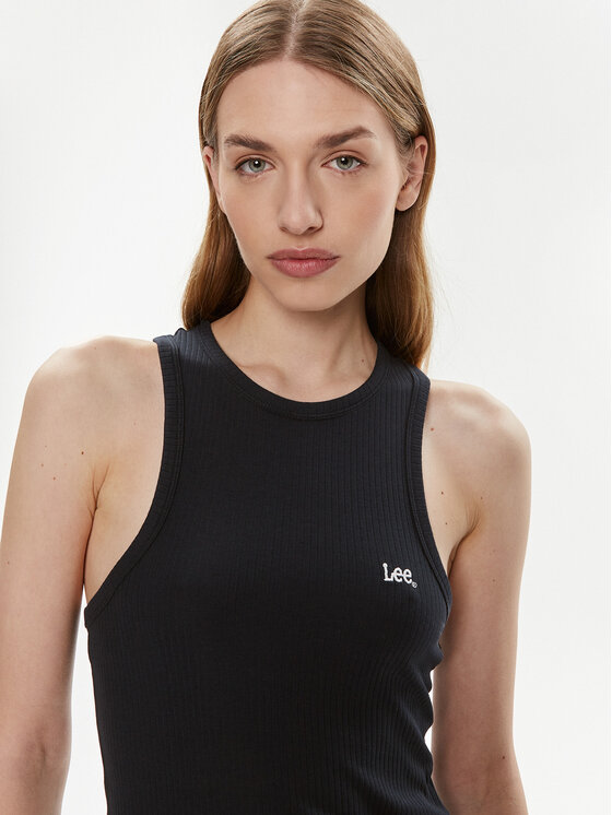 Lee Lee Top 112341592 Czarny Slim Fit