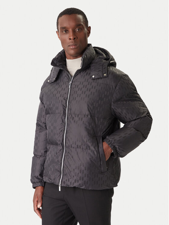 KARL LAGERFELD KARL LAGERFELD Télikabát 505016 554504 Fekete Regular Fit