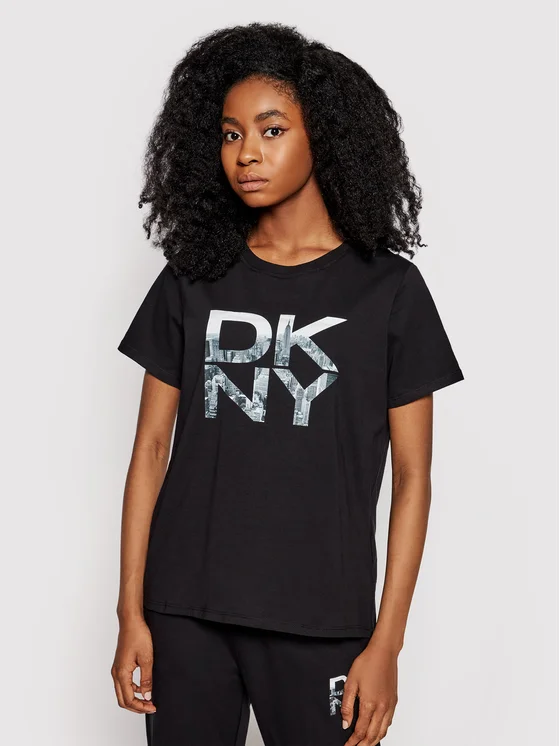 DKNY Sport T-Shirt DP1T8009 Schwarz Regular Fit