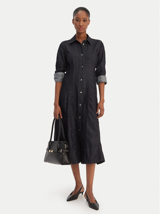 Tommy Hilfiger Tommy Hilfiger Джинсова сукня WW0WW48520 Cиній Regular Fit