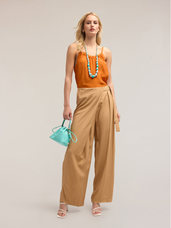 Motivi Motivi Pantaloni di tessuto P006Q003972N012 Écru Over Fit