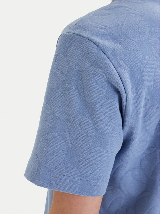 BOSS BOSS Tricou Member 50558867 Albastru celest Relaxed Fit