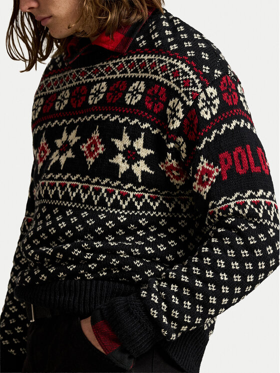 Polo Ralph Lauren Polo Ralph Lauren Пуловер 710982258001 Черен Regular Fit
