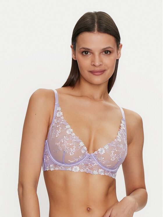 Hunkemöller Hunkemöller Podprsenka s kosticemi Lillia 205399 Fialová