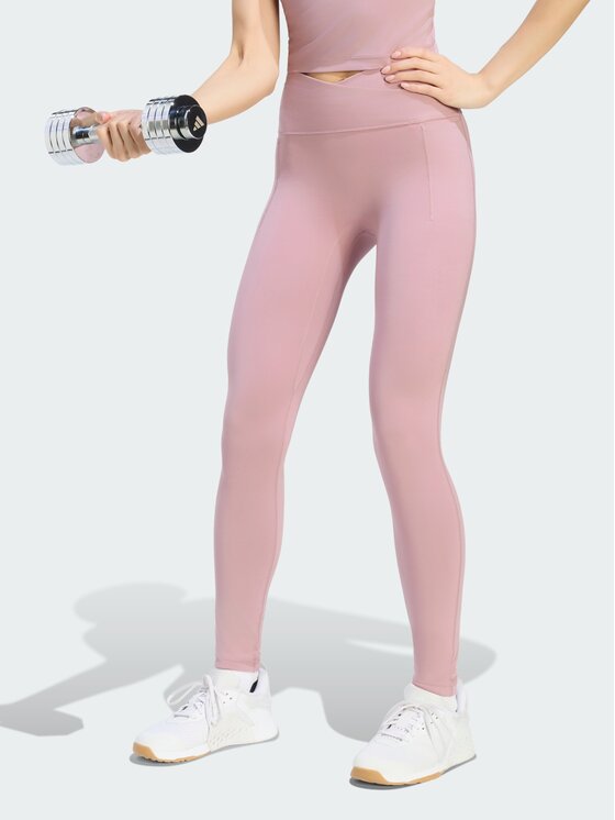 adidas adidas Legginsy 171034 Czerwony ciemny Regular Fit