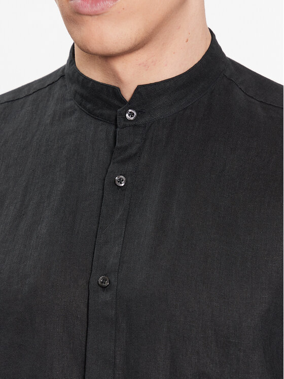 HUGO Hugo Риза 50490740 Черен Slim Fit