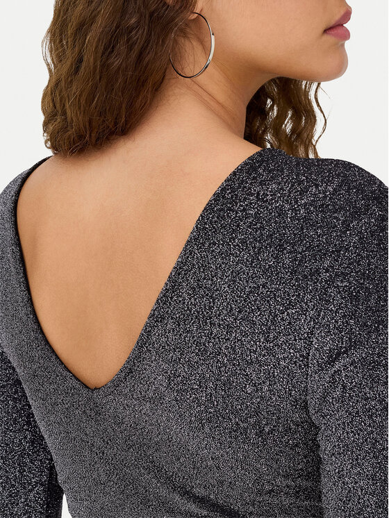 ONLY ONLY Kokteilinė suknelė Rich 15360278 Pilka Regular Fit