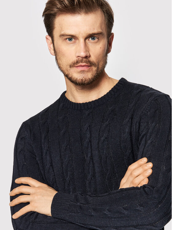 Brave Soul Brave Soul Sweater MK-181MAOC Sötétkék Regular Fit