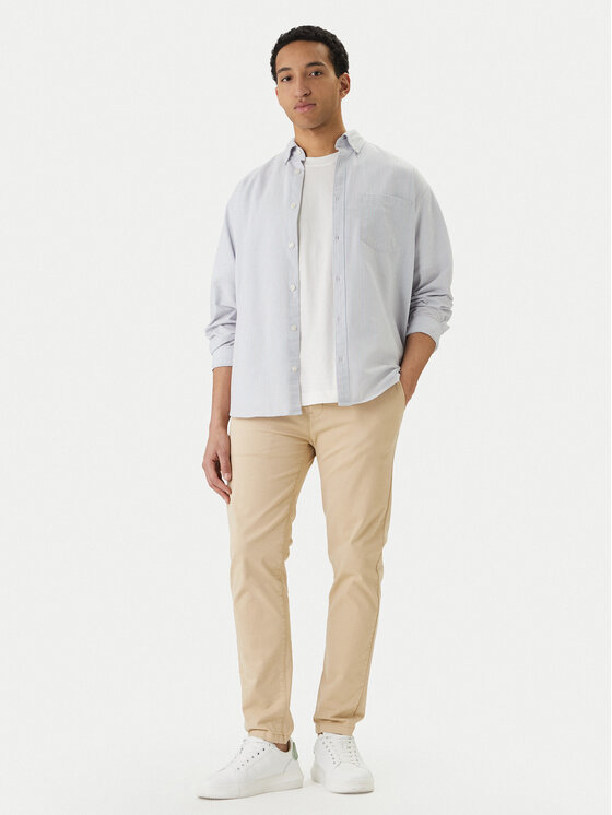 Jack & Jones Jack & Jones Marškiniai Norrebro 12291838 Žydra Relaxed Fit
