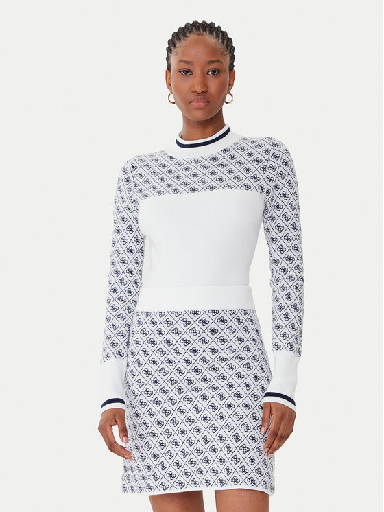 Guess Guess Maglione W5BR24 Z3JD2 Écru Slim Fit