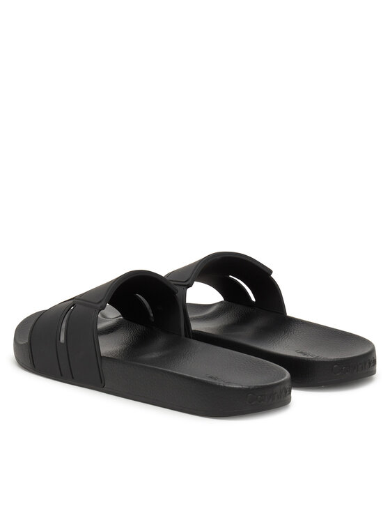 Calvin Klein Calvin Klein Şlapi Pool Slide Double T HM0HM01752 Negru