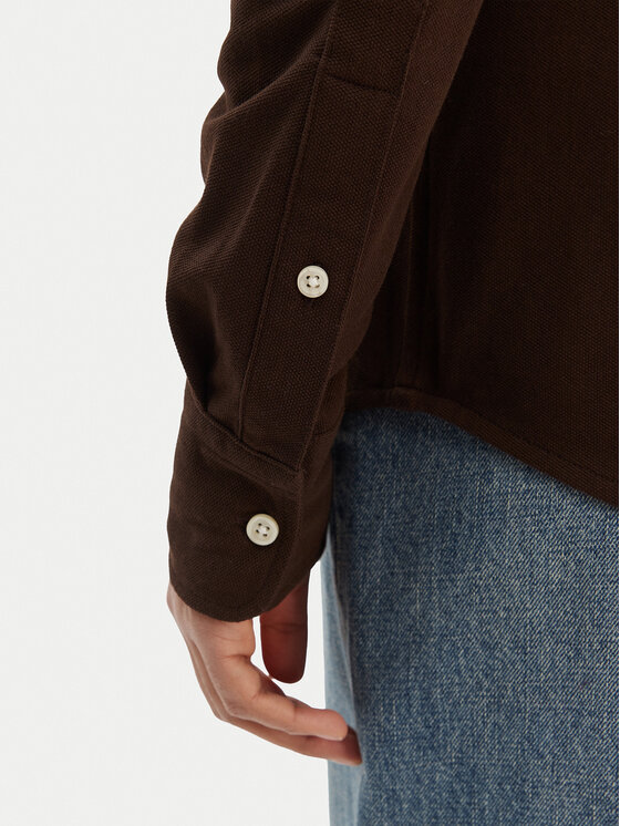 Polo Ralph Lauren Polo Ralph Lauren Πουκάμισο 211924258501 Καφέ Slim Fit