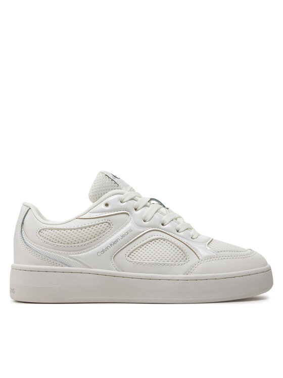 Calvin Klein Jeans Snīkeri Basket Cupsole Low Mix In Met YW0YW01387 Balts