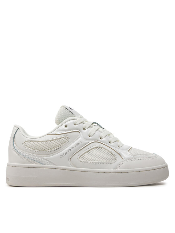 Sneakers Calvin Klein Jeans Basket Cupsole Low Mix In Met YW0YW01387 Bright White/Silver 01V