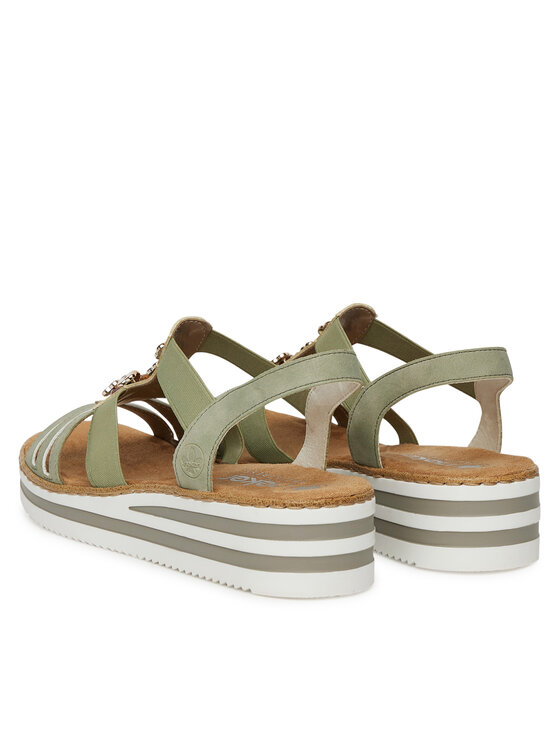 Rieker Rieker Sandalen V0245-52 Grün