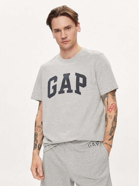 Gap T-krekls 856659-00 Pelēks Regular Fit