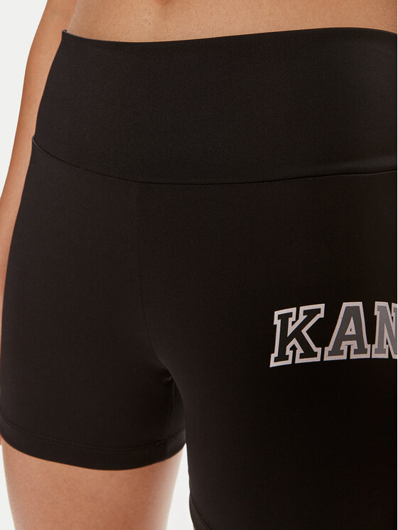 Karl Kani Karl Kani Pantaloni scurți sport Small Serif 6113125 Negru Slim Fit