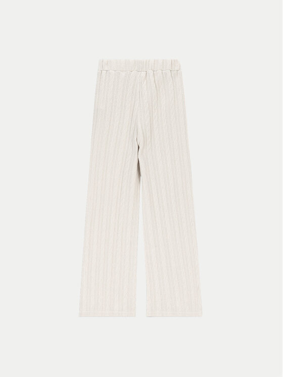 Coccodrillo Coccodrillo Hlače iz tkanine ZC4121001EPG Écru Slim Fit