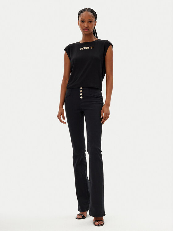 MET MET Majica M10 304TP Crna Regular Fit