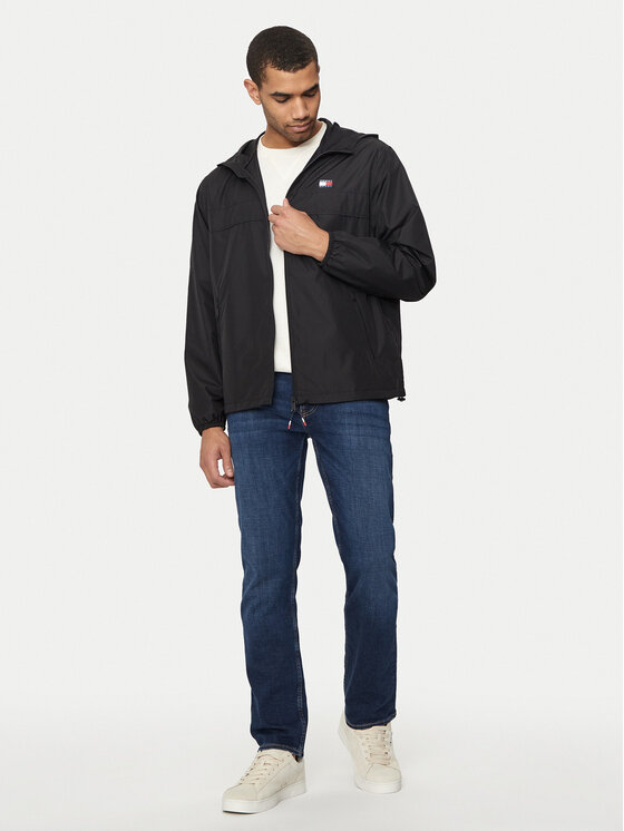 Tommy Jeans Tommy Jeans Vetrovka Chicago DM0DM20204 Črna Regular Fit
