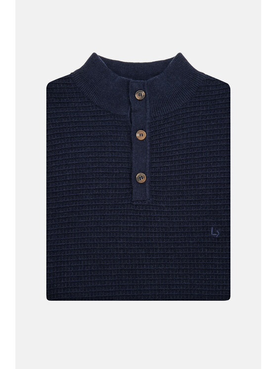 Lancerto Lancerto Sweter Jonathan SW073223000084 Granatowy Regular Fit