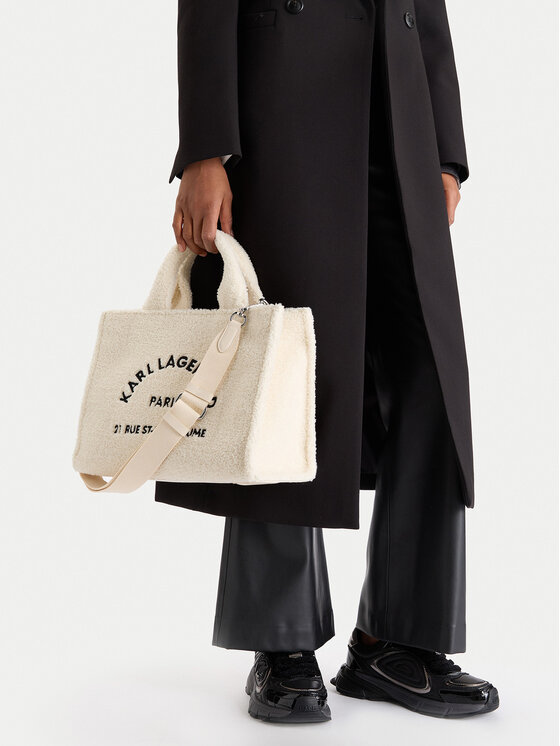 KARL LAGERFELD KARL LAGERFELD Ročna torba A4W50013 Écru