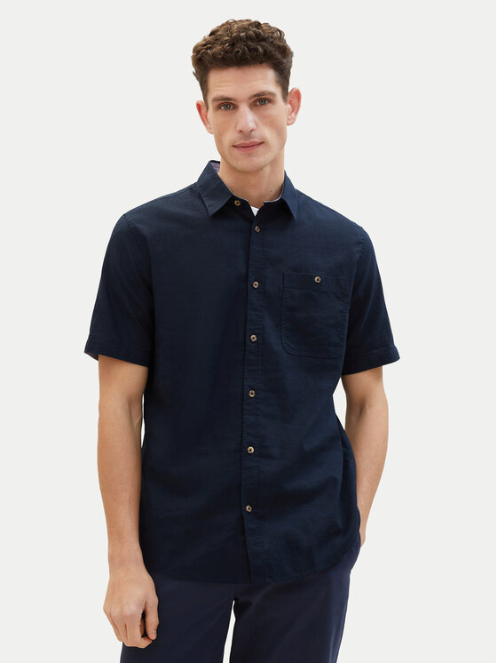 Tom Tailor Tom Tailor Πουκάμισο 1042351 Σκούρο μπλε Regular Fit
