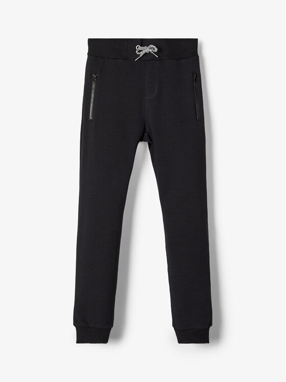 NAME IT Pantaloni trening 13147424 Negru Regular Fit