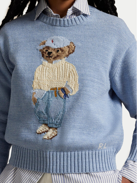 Polo Ralph Lauren Polo Ralph Lauren Sweter 211965767001 Błękitny Relaxed Fit