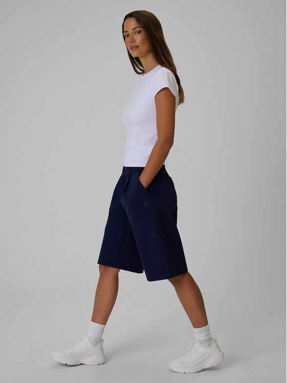 4F 4F Szorty materiałowe OCEANS KEEPERS Granatowy Loose Fit