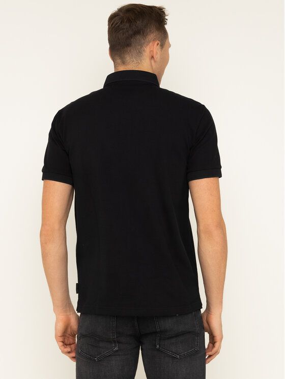 Armani Exchange Armani Exchange Поло 8NZF91 ZJ81Z 1200 Чорний Slim Fit