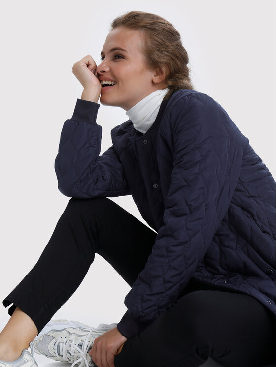 Kaffe Kaffe Демісезонний плащ Shally 10504093 Cиній Regular Fit