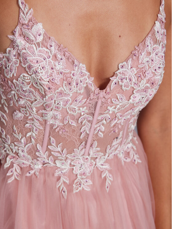 Hey Kyla Swing Abendkleid 5AH013HK Rosa Slim Fit