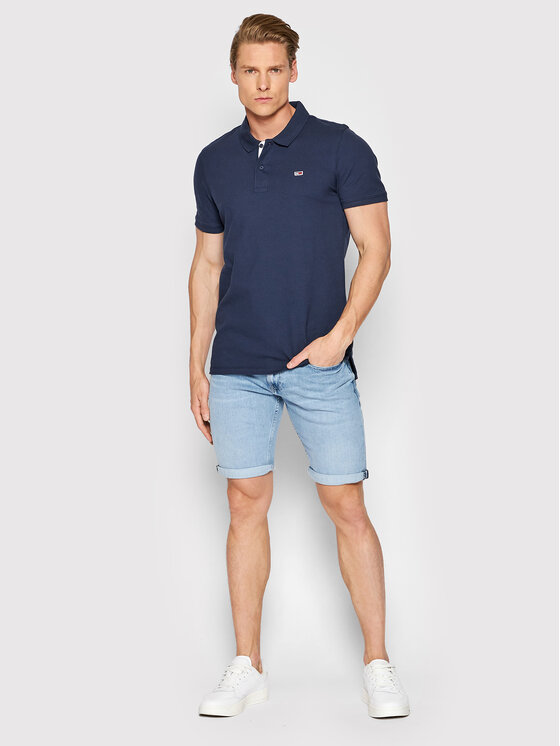 Tommy Jeans Tommy Jeans Polo Solid Stretch DM0DM12219 Blu scuro Slim Fit