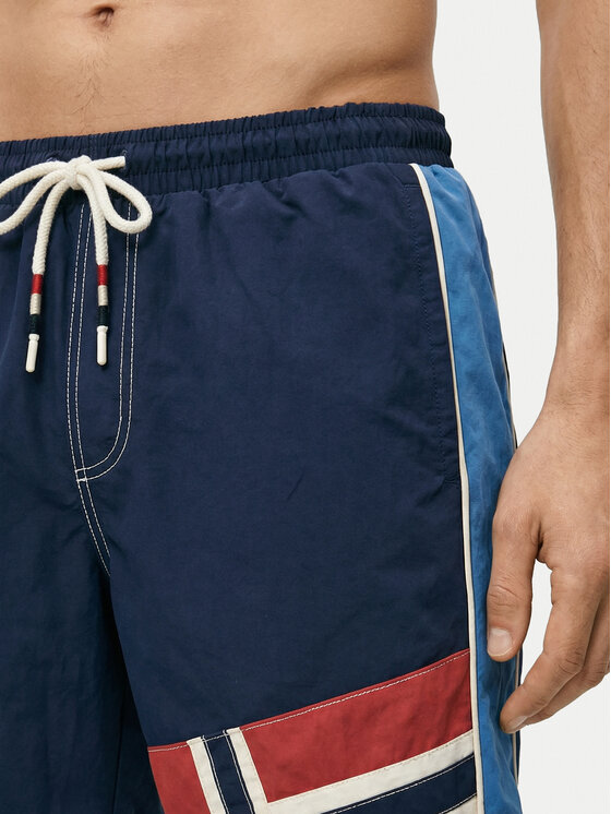Napapijri Napapijri Szorty kąpielowe V-Reflect NP0A4G6H Granatowy Regular Fit