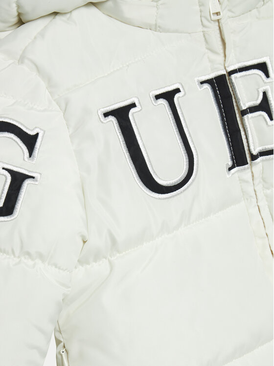 Guess Guess Μπουφάν πουπουλένιο K4BL10 WB240 Λευκό Regular Fit