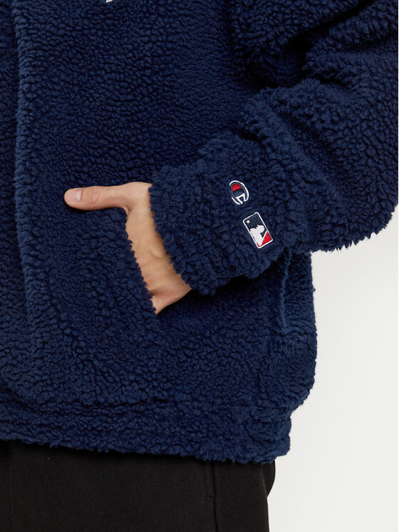 Champion Champion Majica dugih rukava 220455 Tamnoplava Loose Fit