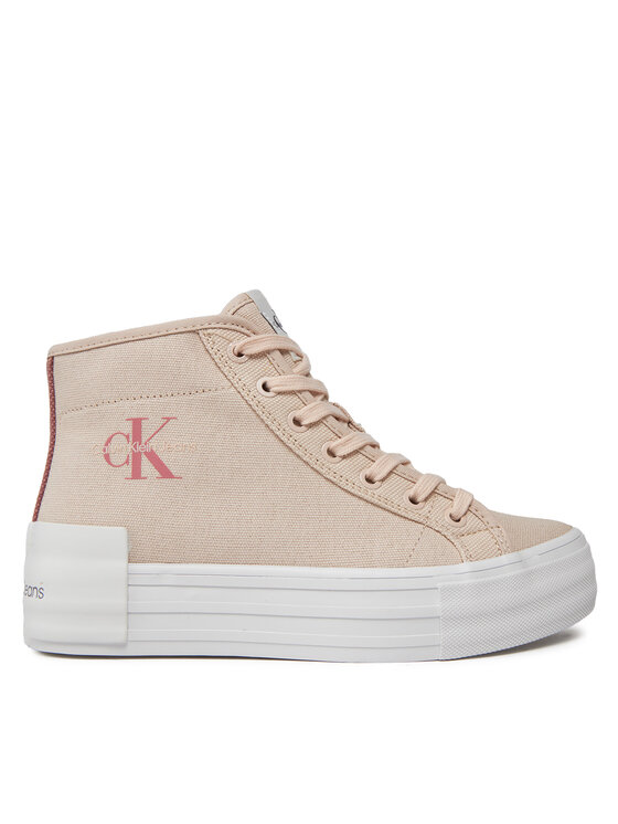 Sneakers Calvin Klein Jeans Bold Vulc Flatf Mid Cs Ml Btw YW0YW01392 Whisper Pink/Ash Rose/Bright White 0K6