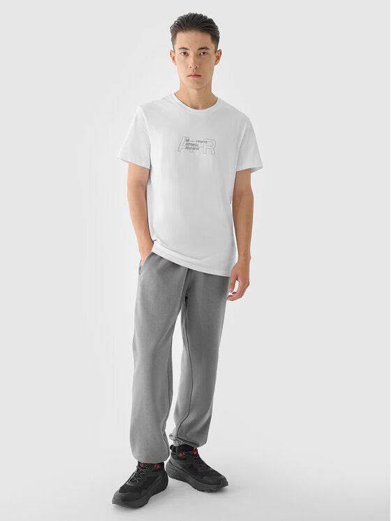 4F 4F T-shirt 4FRAW24TTSHM2299-10S Bianco Regular Fit