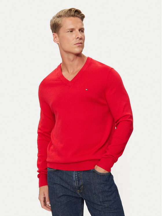 Tommy Hilfiger Tommy Hilfiger Pullover MW0MW28047 Rot Regular Fit