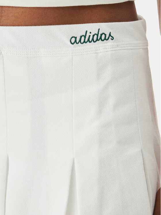 adidas adidas Fustă plisată Seasonal Essentials Colorpop JZ0193 Alb Loose Fit