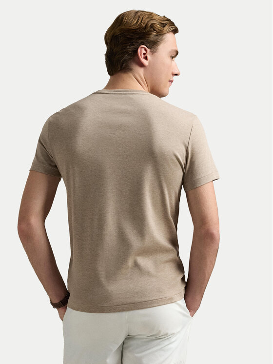 Polo Ralph Lauren Polo Ralph Lauren Marškinėliai 710740727089 Smėlio Custom Slim Fit