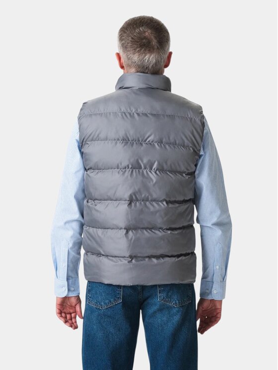 TeeShoppen TeeShoppen Kamizelka 'Basic Collection' Szary Regular Fit