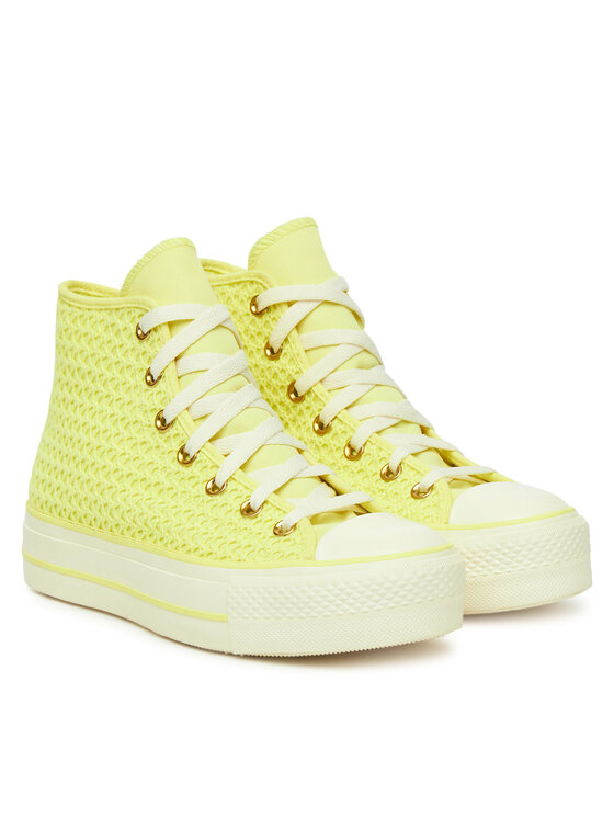 Converse Converse Plátěnky Chuck Taylor All Star Lift Platform Knit A14967C Žlutá